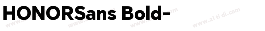 HONORSans Bold字体转换